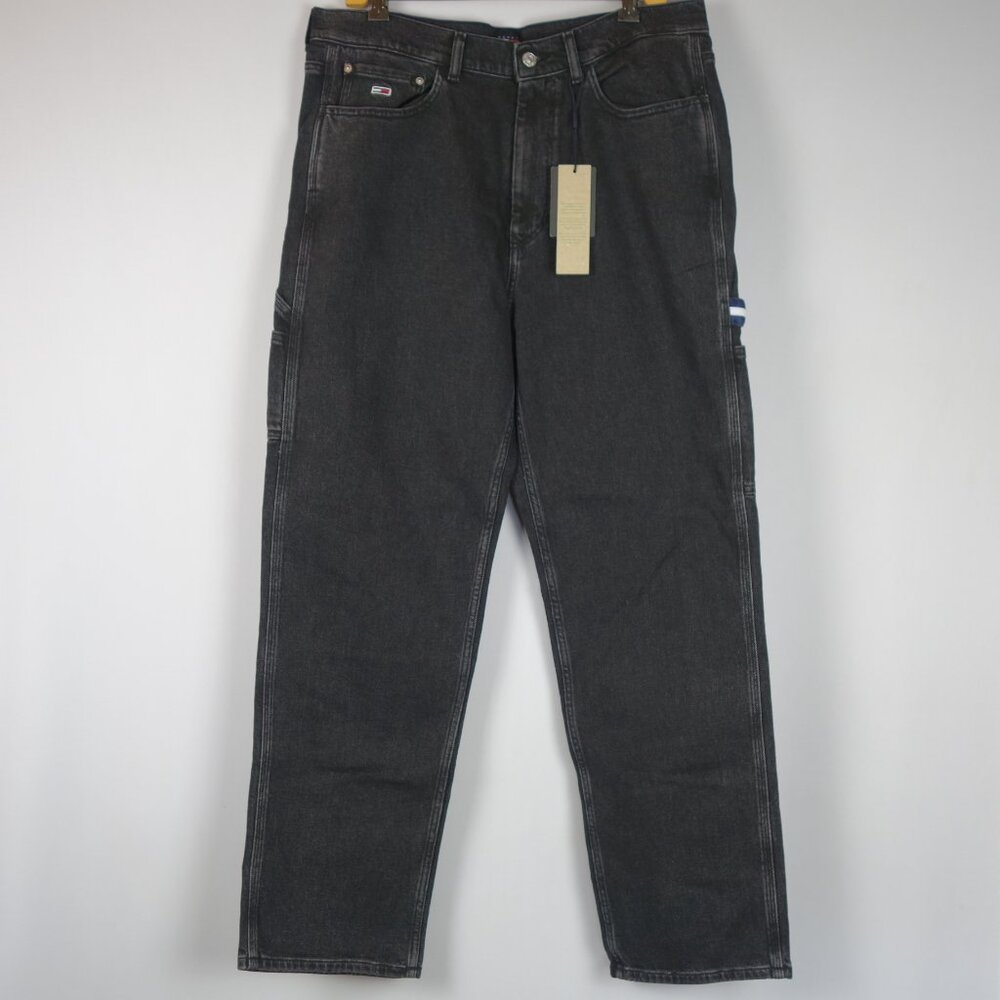 Tommy Jeans Skater Carpenter Black Denim Jeans New w/ Tags, Size 32 in x 32 in